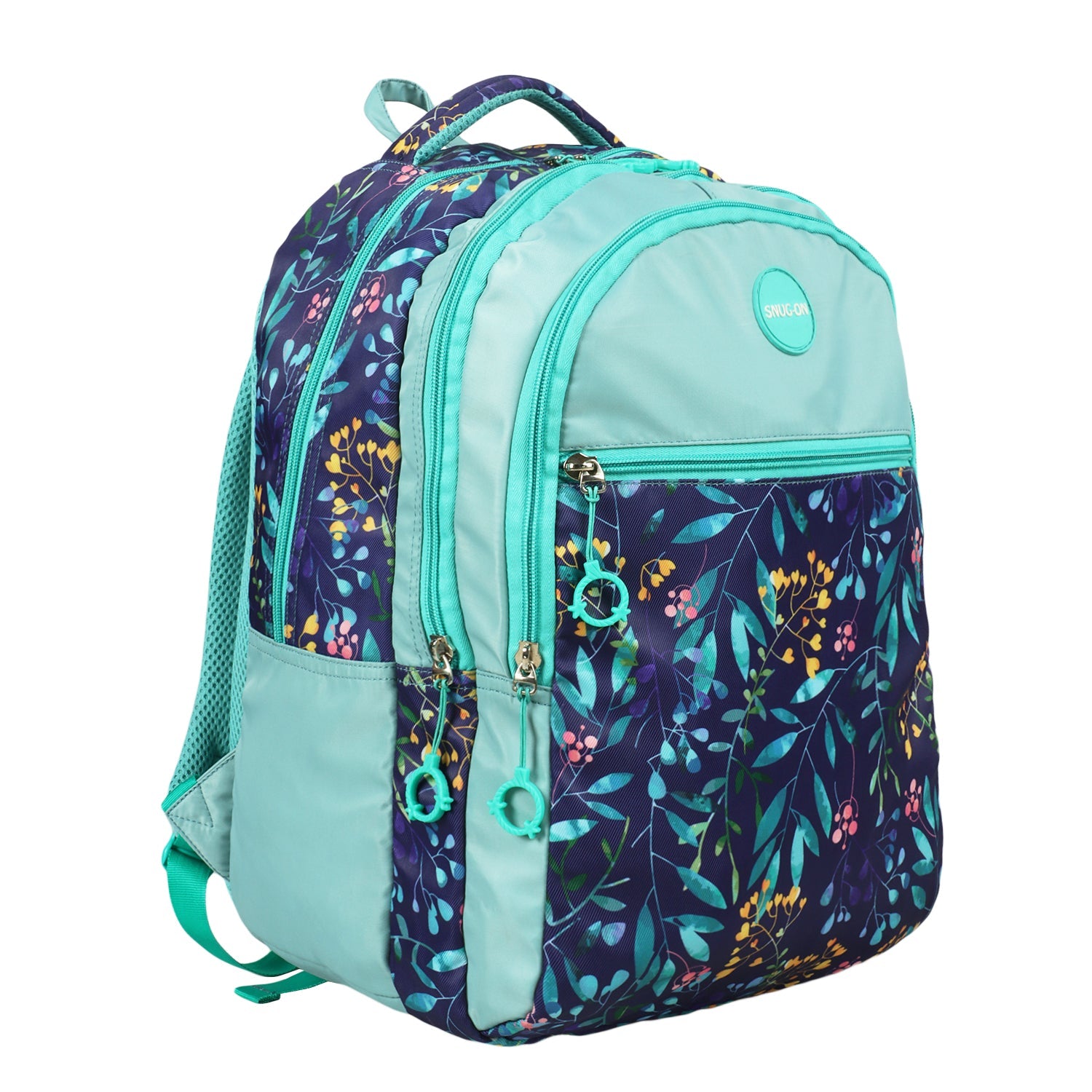 Novex Snug-On Wing Printed Unisex Kids School Bag with Stationary Pouch for 6th to 10th Class - 19 Inch | Backpack for 12-16 Years Kids