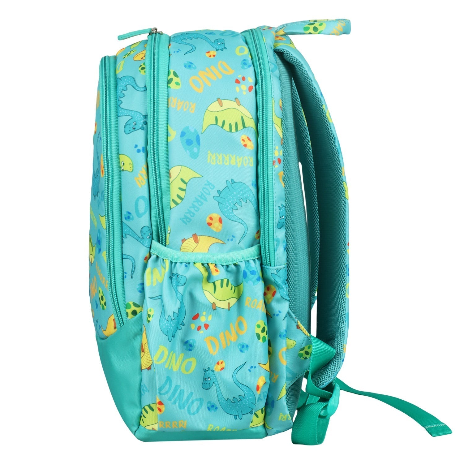 Novex Snug-On Dino Printed Boy Kids School Bag for Nursery to 2nd Class - 15 Inch | Backpack for 5-8 Years Kids