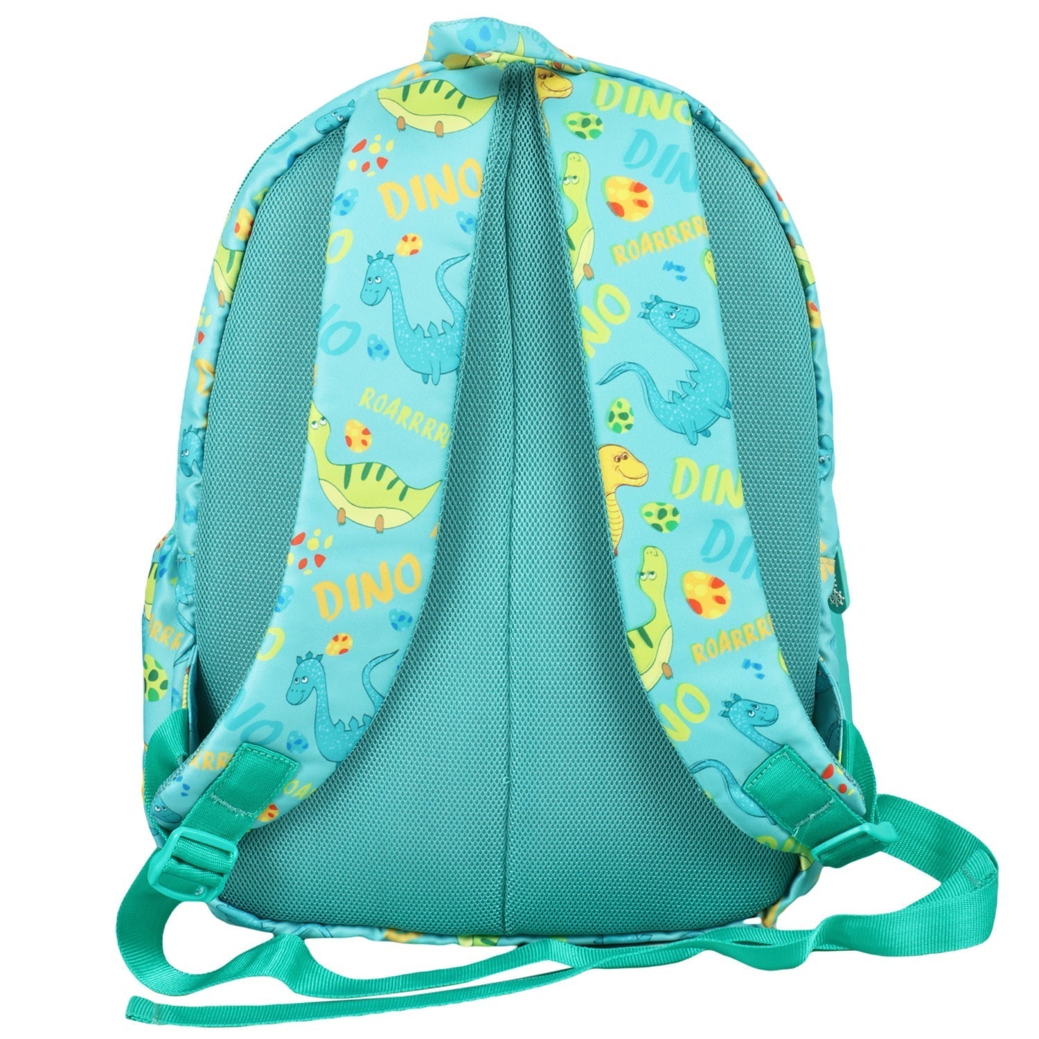 Novex Snug-On Dino Printed Boy Kids School Bag for Nursery to 2nd Class - 15 Inch | Backpack for 5-8 Years Kids
