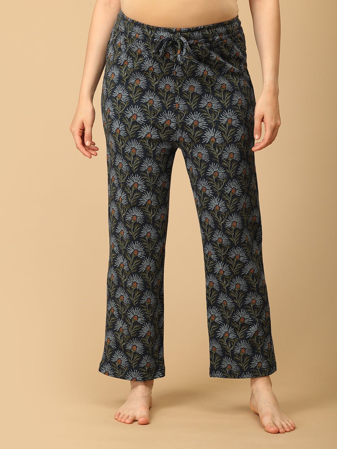In Bloom & Blue Maternity And Nursing Hoodie Pajama Loungewear Set - NW - SD - INBBLU - S