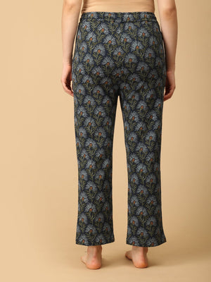 In Bloom & Blue Maternity And Nursing Hoodie Pajama Loungewear Set - NW - SD - INBBLU - S