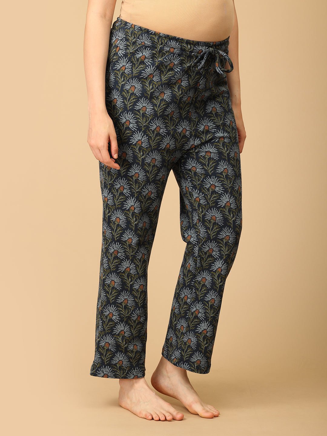 In Bloom & Blue Maternity And Nursing Hoodie Pajama Loungewear Set - NW - SD - INBBLU - S