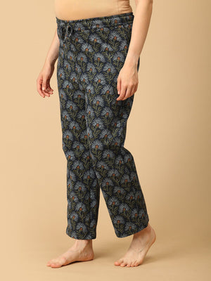 In Bloom & Blue Maternity And Nursing Hoodie Pajama Loungewear Set - NW - SD - INBBLU - S