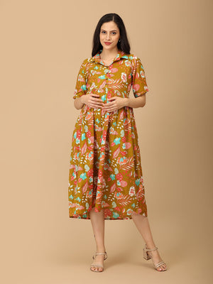 In Living Color Maternity and Nursing Dress - DRS - SK - INLVC - S