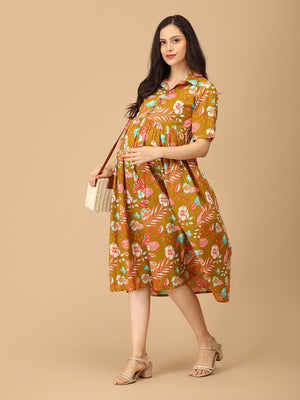 In Living Color Maternity and Nursing Dress - DRS - SK - INLVC - S