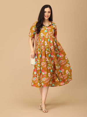 In Living Color Maternity and Nursing Dress - DRS - SK - INLVC - S
