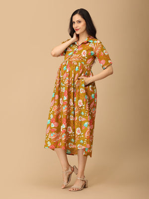 In Living Color Maternity and Nursing Dress - DRS - SK - INLVC - S