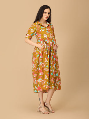 In Living Color Maternity and Nursing Dress - DRS - SK - INLVC - S