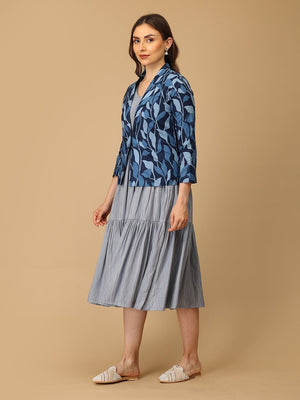 S Indigo Drift Women's Shacket Dress - Women's Dress