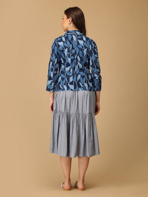 S Indigo Drift Women's Shacket Dress - Women's Dress