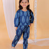 Indigo Leaf Blockprinted Girls Co-ord Set - KES-SN-INLF-0-6
