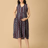 Indigo Vortex Maternity and Nursing Dress - DRS - SK - INDVR - S