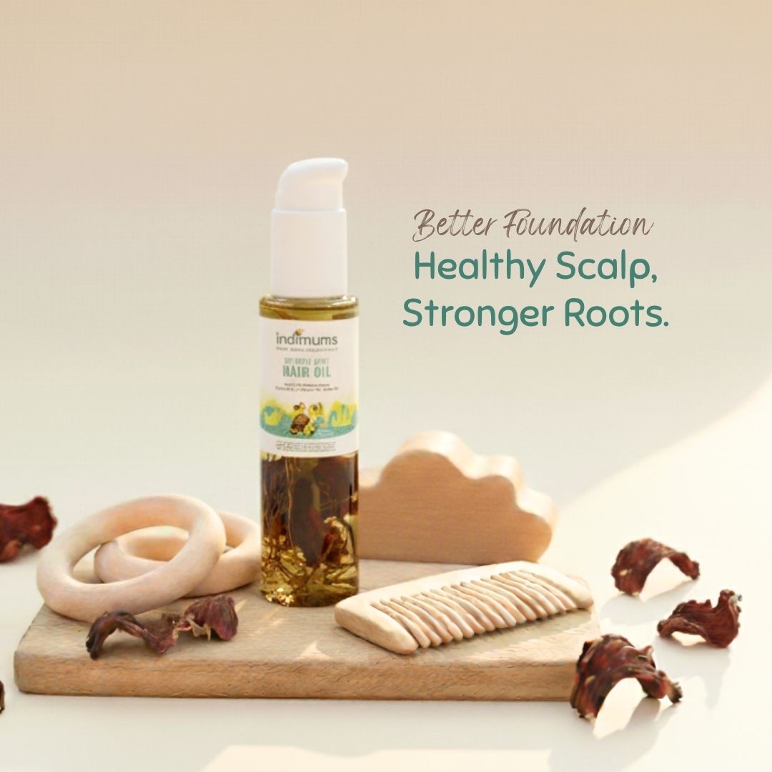 Indimums Baby Hair Growth Oil | Healthy Scalp & Strong Roots | 100 ML - Baby Oil