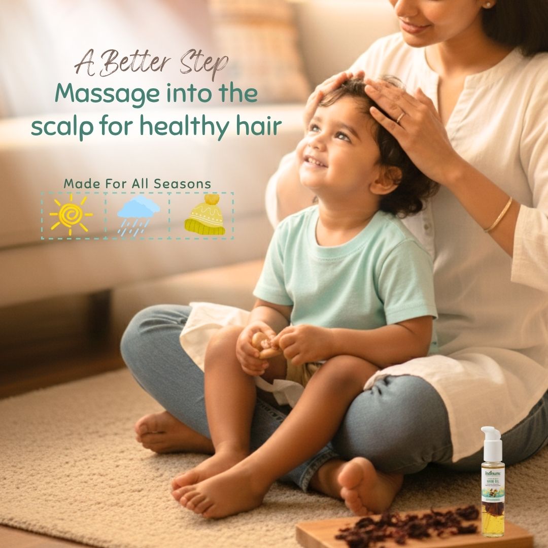 Indimums Baby Hair Growth Oil | Healthy Scalp & Strong Roots | 100 ML - Baby Oil