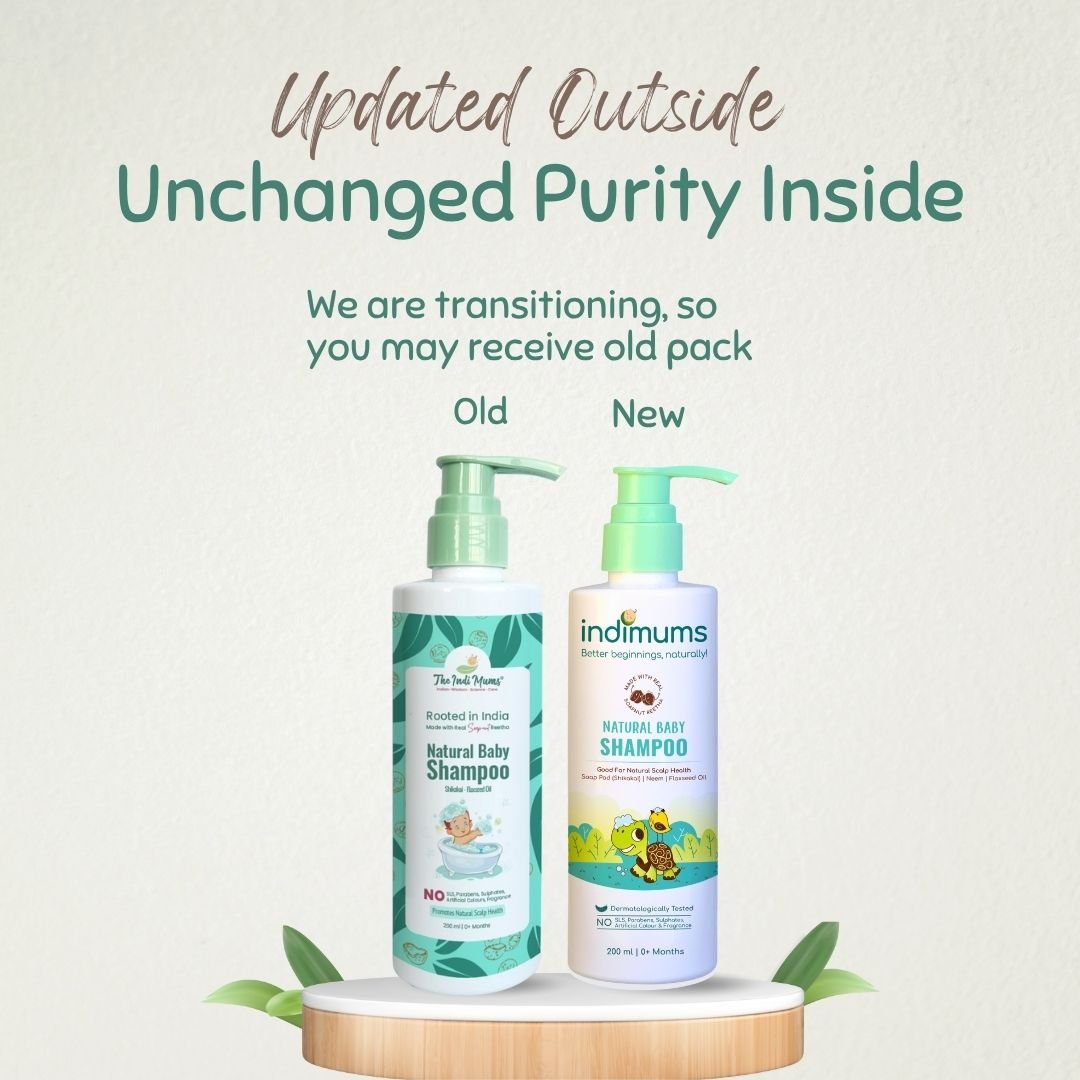 Indimums Baby Skin & Hair Care Combo | 2X 200ML - BD05_BS1BW1