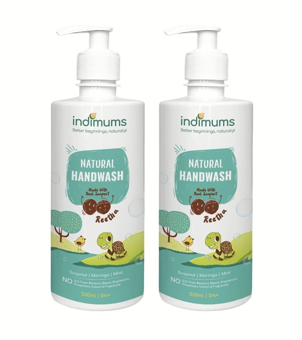 Indimums Reetha, Mint & Moringa Baby Liquid Hand Soap 500 ML - BD04_HW2