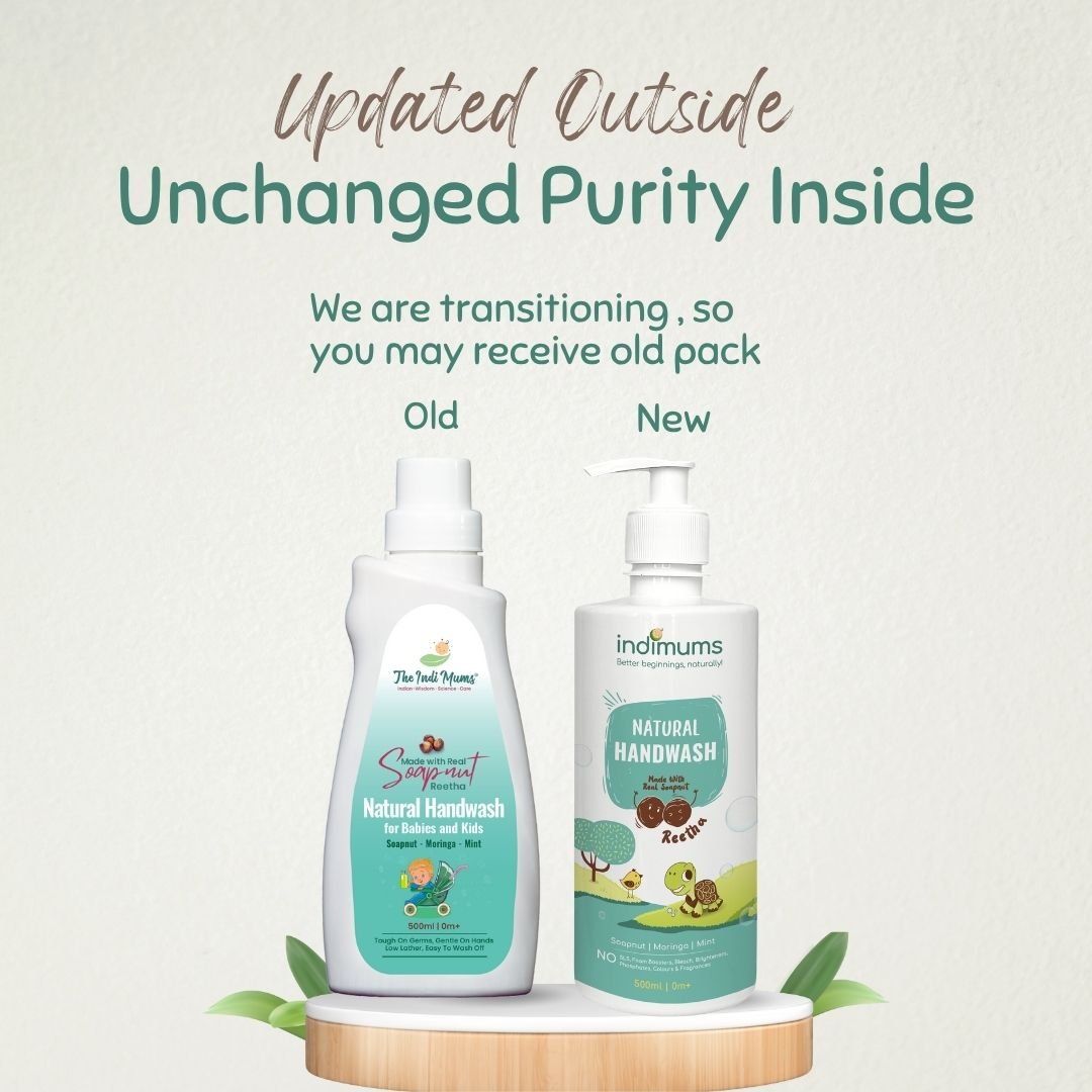 Indimums Reetha, Mint & Moringa Baby Liquid Hand Soap 500 ML - P04