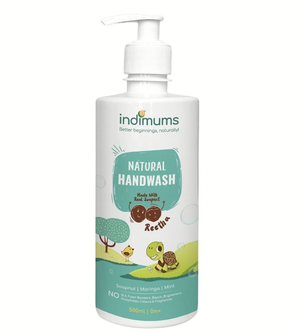 Indimums Reetha, Mint & Moringa Baby Liquid Hand Soap 500 ML - P04