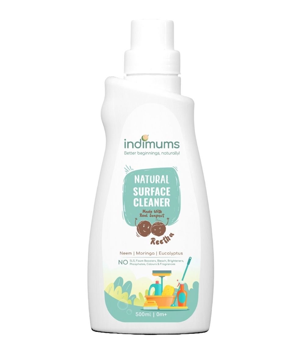 Indimums Reetha, Moringa & Eucalyptus Pet Safe Surface & Floor Cleaner 500 ML - BD03_FC2