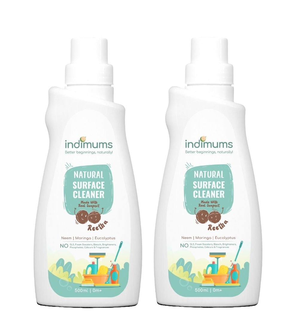 Indimums Reetha, Moringa & Eucalyptus Pet Safe Surface & Floor Cleaner 500 ML - BD03_FC2