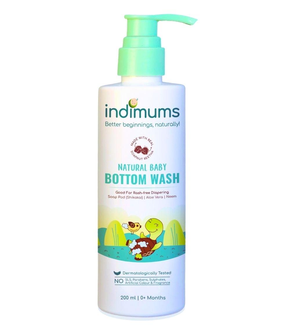 Indimums Reetha, Neem & Almond Oil Baby Bottom Wash 200 ML - P09