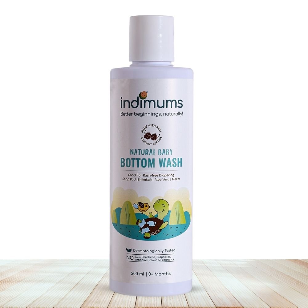 Indimums Reetha, Neem & Almond Oil Baby Bottom Wash 200 ML - Bottom wash