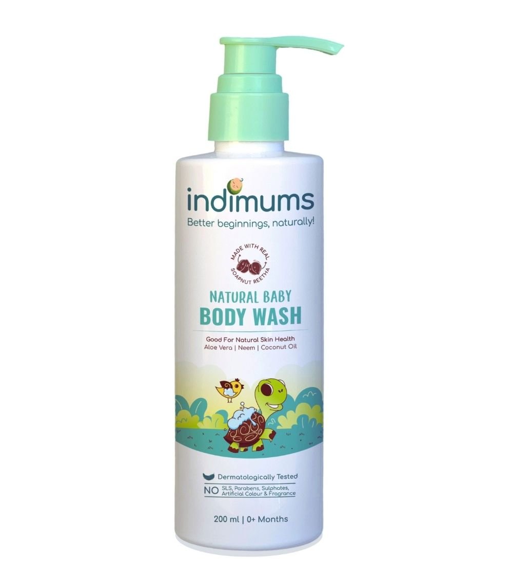 Indimums Reetha, Neem & Coconut Oil Best Newborn Wash 200 ML - P07