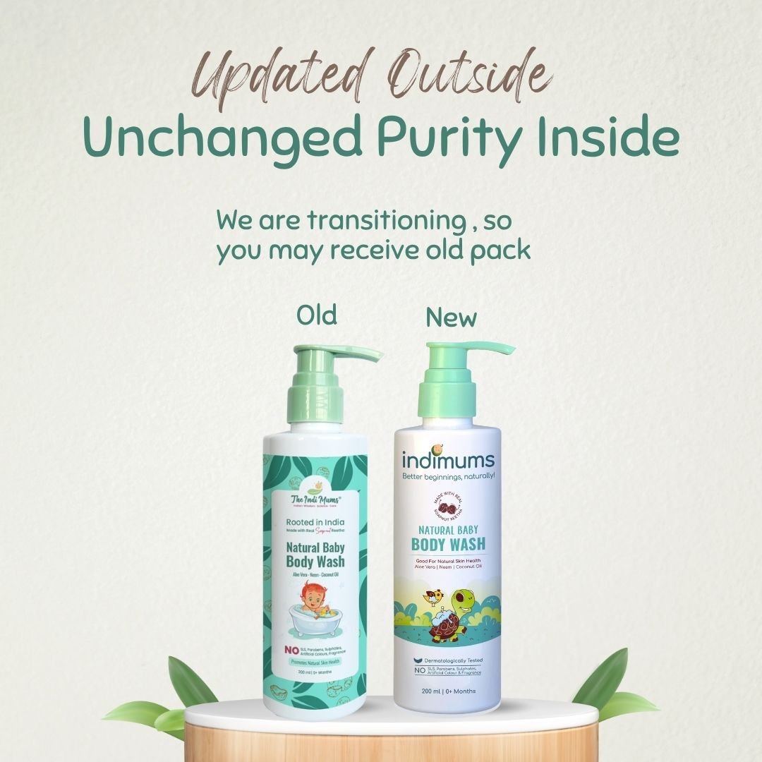 Indimums Reetha, Neem & Coconut Oil Best Newborn Wash 200 ML - P07