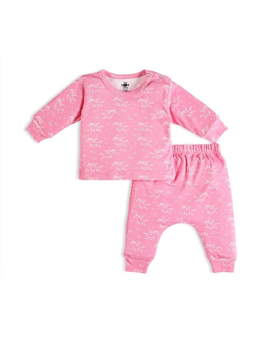Infant Pajama Set Combo of 3: Vrrom Vrrom-Fairyland-Beary Best - IPS3-VRFRBB-0-3