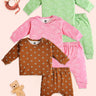 Infant Pajama Set Combo of 3: Vrrom Vrrom-Fairyland-Beary Best