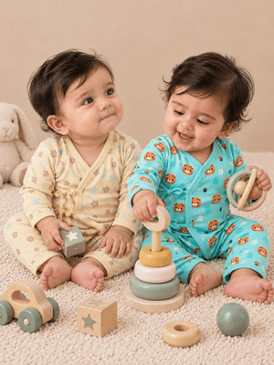 Infant Romper (Jabla Style) Combo Of 2 - Color Rush - Preemie Infant Rompers