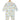 Picture of backside of a hanging jabla style romper with sparrow designs from the mom store