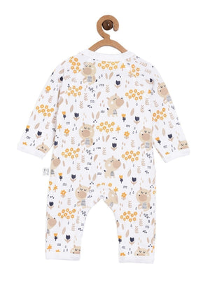 Picture of backside of a hanging jabla style romper with bear designs from the mom store