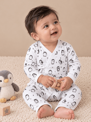 Infant Romper (Jabla Style) - Wild & Cozy Edit - Play with Penguin Infant Rompers