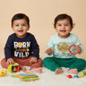 Infant Set Combo of 2 - Born To Be Wild & Little Explorer - 0 - 3 Months Infant Casual Set