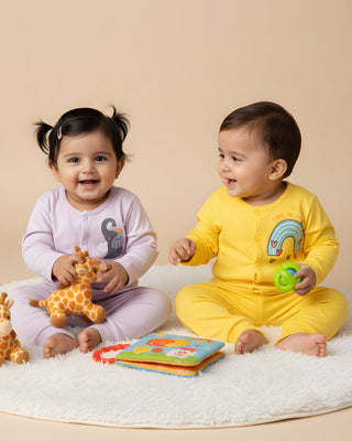 Infant Set Combo of 2: Time To Shine - Keep Smiling - Preemie Infant Casual Set