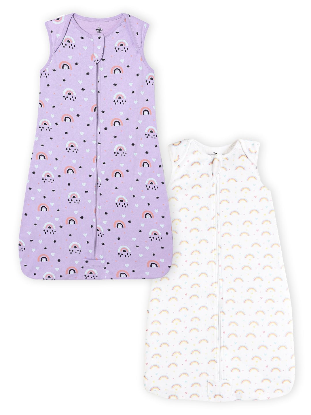 Infant Sleeping Bag Combo Of 2: Lavender Twinkle and Magic Bow - SLBG2 - LVTMBW