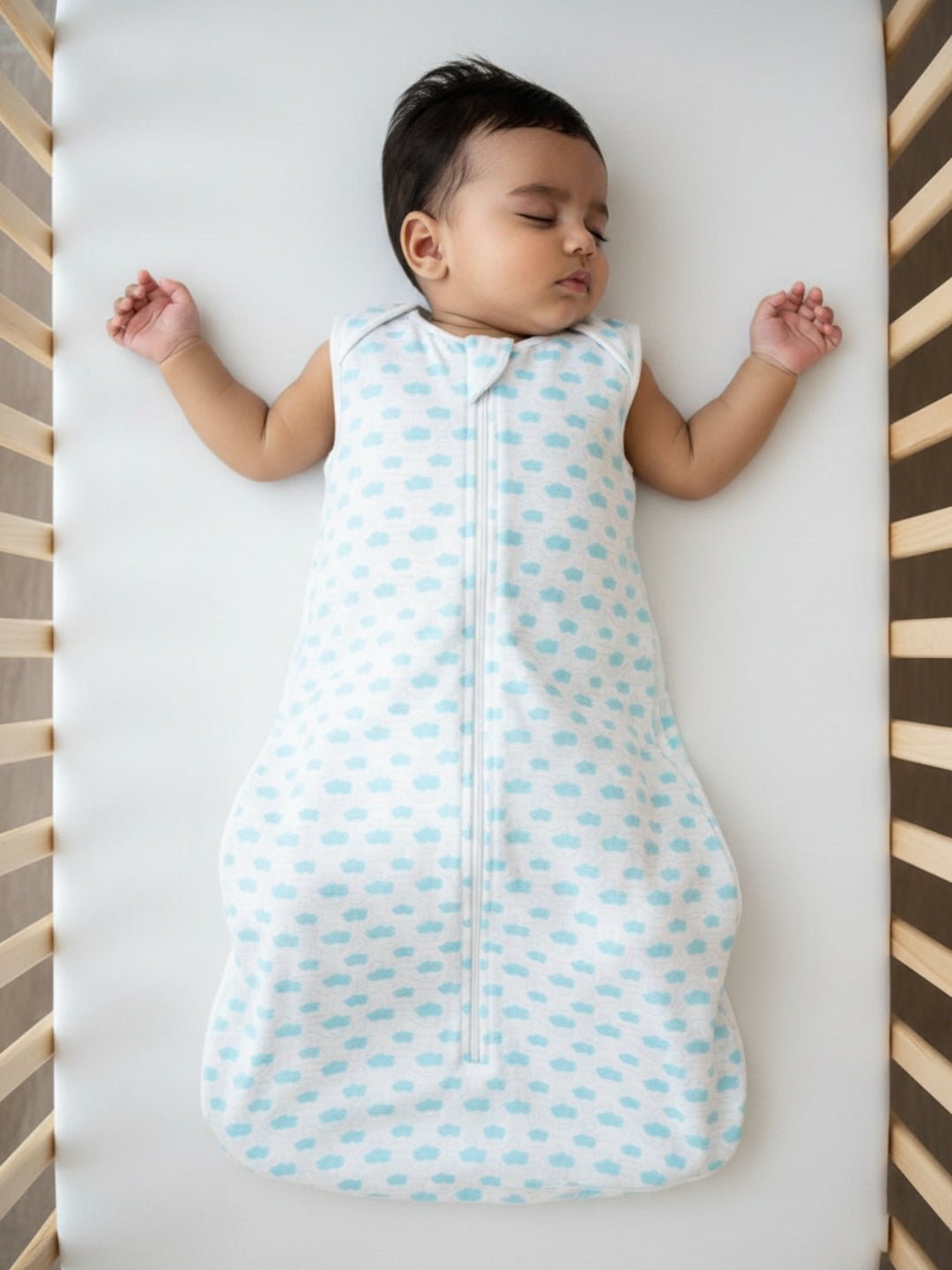 Infant Sleeping Bag Combo Of 2: Vroom Vroom and Happy Cloud - Onesize Baby Sleeping Bag