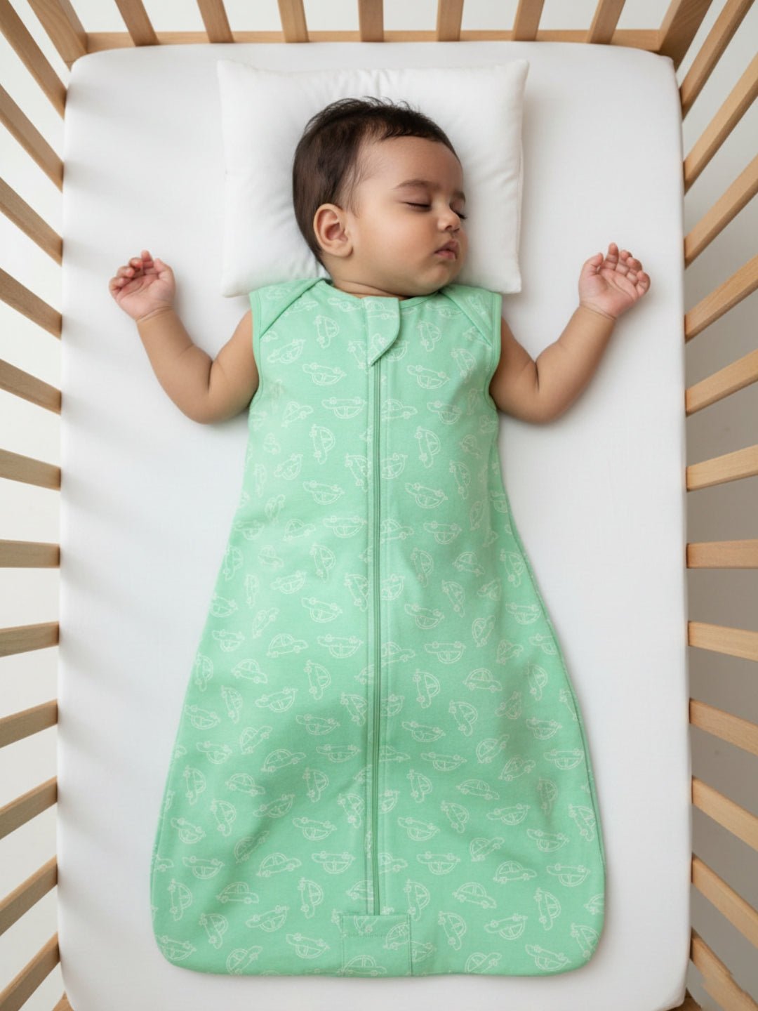 Infant Sleeping Bag Combo Of 2: Vroom Vroom and Happy Cloud - Onesize Baby Sleeping Bag