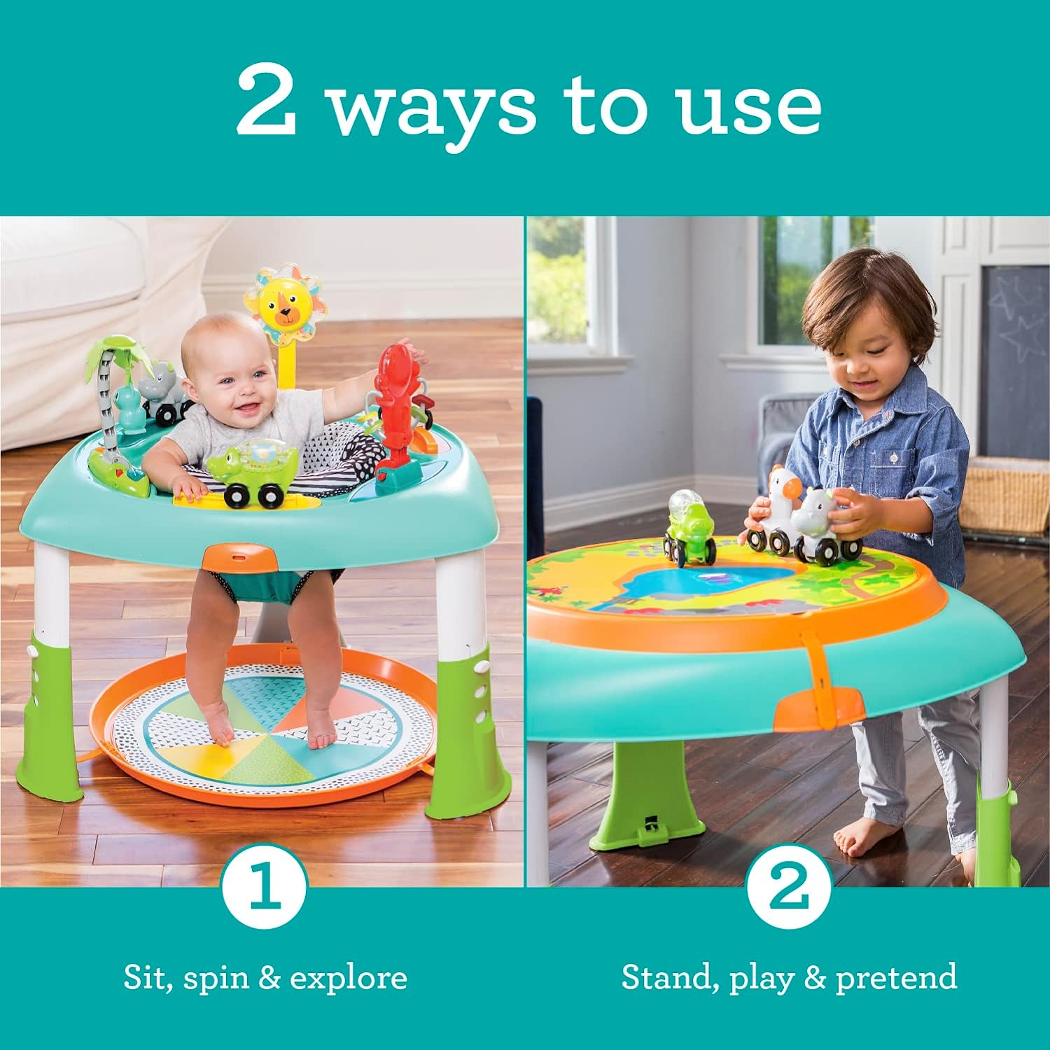 Infantino 2 - in - 1 Sit Spin and Stand Entertainer and Activity Table - 203002