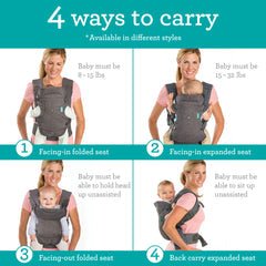 Infantino Baby Carrier Black Leopard Birth to 36 Months | The Mom Store - Baby Carrier
