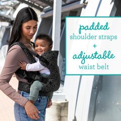 Infantino Baby Carrier Black Leopard Birth to 36 Months | The Mom Store - Baby Carrier
