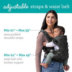Infantino Baby Carrier Black Leopard Birth to 36 Months | The Mom Store - Baby Carrier