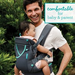 Infantino Baby Carrier Grey Black Birth to 48 Months | The Mom Store - Baby Carrier