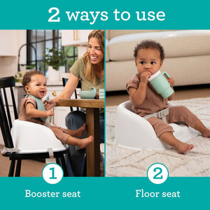 Infantino Booster Seat White 6 to 36 Months | The Mom Store - Portable Baby Seat