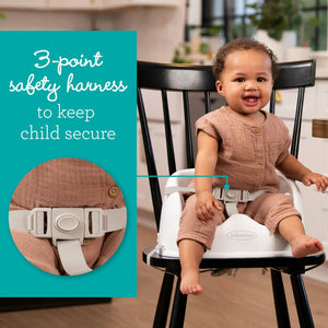 Infantino Booster Seat White 6 to 36 Months | The Mom Store - Portable Baby Seat