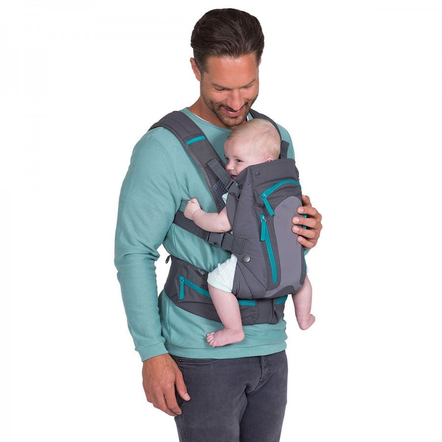 Infantino Carry On Multi - Pocket Carrier Grey & Black - 5333
