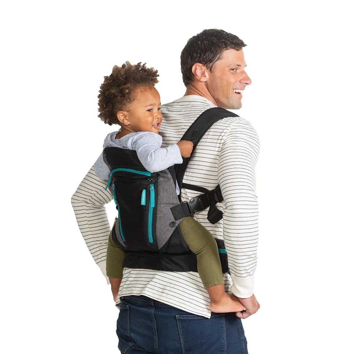 Infantino Carry On Multi-Pocket Carrier Grey & Black - 5333