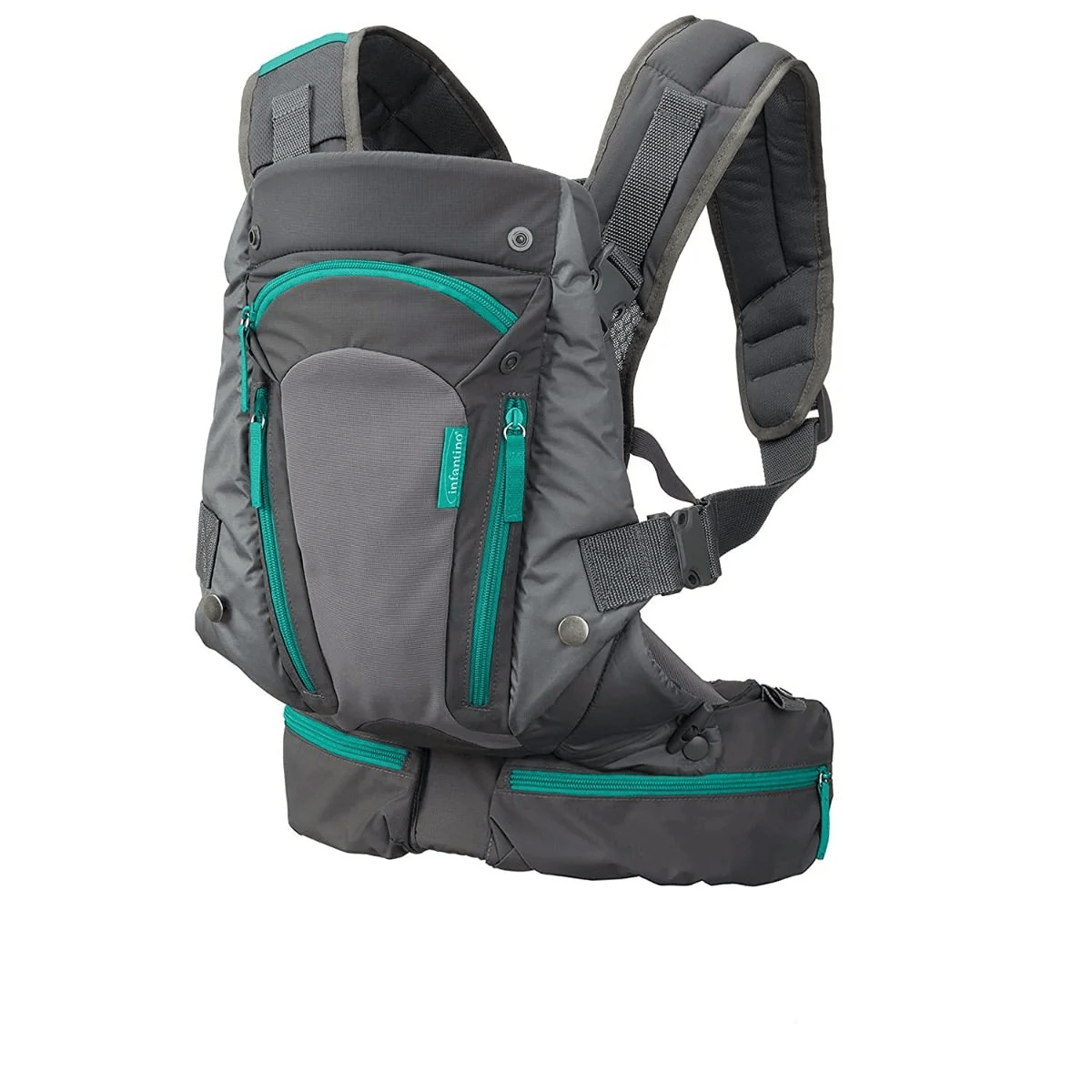 Infantino Carry On Multi - Pocket Carrier Grey & Black - 5333