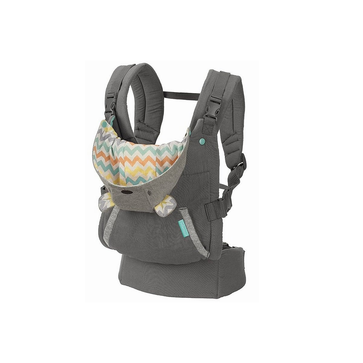 Infantino Cuddle Up Ergonomic Hoodie Carrier (2 - way) Grey - 300192